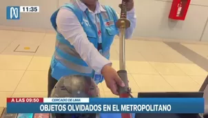 Las personas que olvidaron sus objetos personales tanto en algún bus o embarque del Metropolitano / Video: Canal N