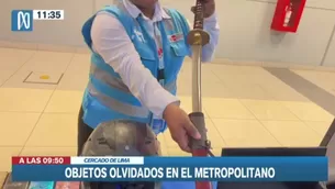 Las personas que olvidaron sus objetos personales tanto en algún bus o embarque del Metropolitano / Video: Canal N