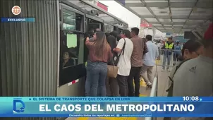 Al borde del colapso: Buses del Metropolitano operan con el kilometraje y la vida útil excedidos. Foto y video: Domingo al día
