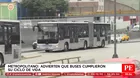 Metropolitano con buses vencidos: Usuarios reclaman por fallas