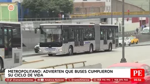 Advierten que buses del Metropolitano cumplieron su ciclo de vida. Foto y video: América Noticias