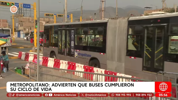 Advierten que buses del Metropolitano cumplieron su ciclo de vida. Foto: América Noticias