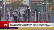 Protector facial será obligatorio en el Metropolitano. América Noticias