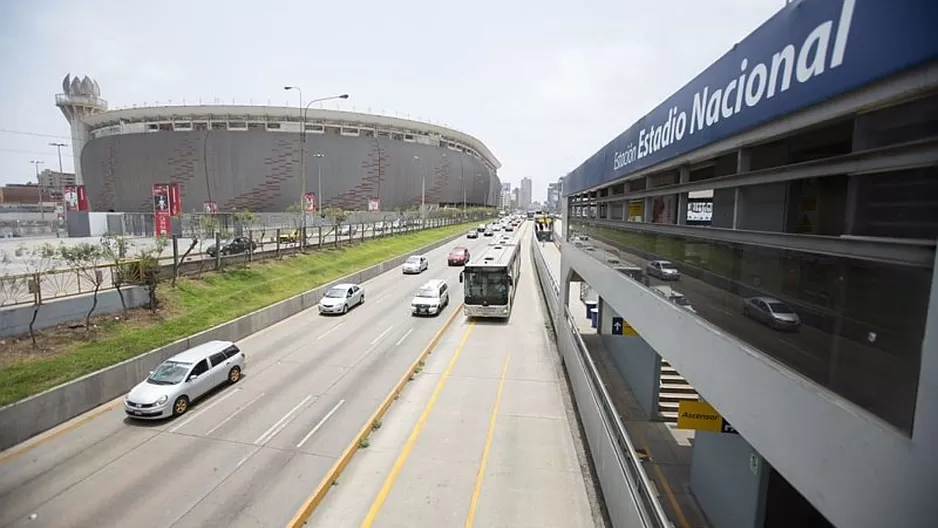 Estación Estadio Nacional. Foto: Andina