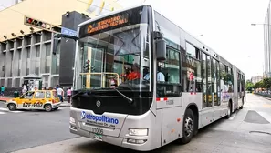 Bus del Metropolitano. Foto: Andina