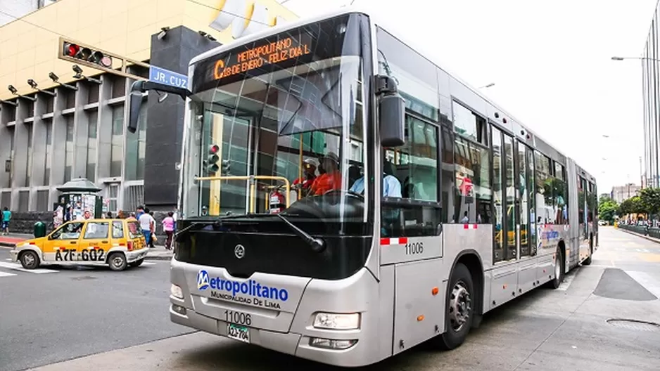 Bus del Metropolitano. Foto: Andina