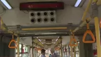 Se colocaron una especie de turbinas en el techo del Metropolitano. Foto: Captura de TV