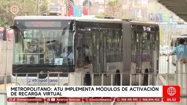 Metropolitano: ATU implementa módulos de activación de recarga virtual. Foto: América Noticias