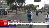 Nuevo servicio del Metropolitano. América Noticias