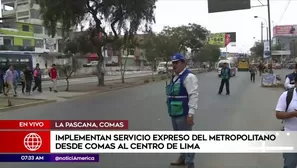 Nuevo servicio del Metropolitano. América Noticias