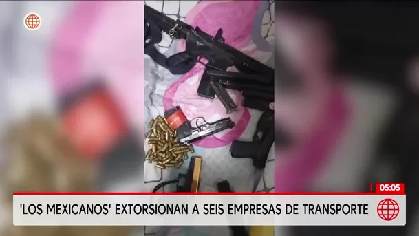 Los Mexicanos extorsionan a seis empresas de transporte. Foto: América Noticias
