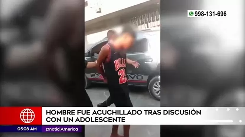 Mi Perú: Hombre fue acuchillado tras discusión con un adolescente