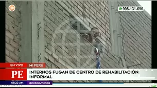 Fuga en centro de rehabilitación clandestino en Mi Perú. Foto y video: América Noticias