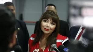 Liliana la Rosa, ministra de Desarrollo e inclusión social también habló sobre la anemia. Foto: Andina