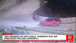 Tres miembros de una familia murieron tras ser atropellados en Ayacucho. Foto y video: América Noticias