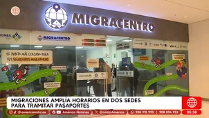 Migrciones amplía horarios en dos sedes para tramitar pasaportes. Foto y video: América Noticias