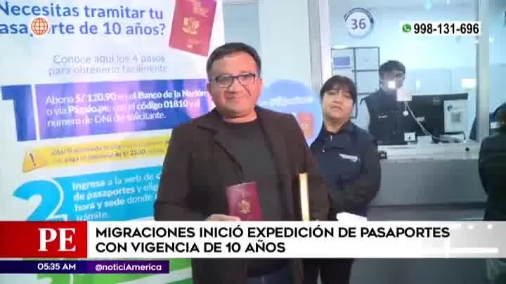 Santiago Córdova recibió primer pasaporte | Imagen: América Noticias