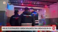 Migraciones intervino locales nocturnos y expulsó a 77 extranjeros en Ica