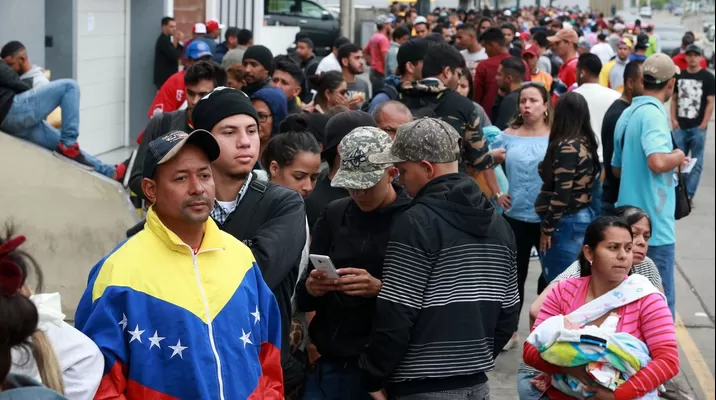 Venezolanos en el Perú. Foto: Andina