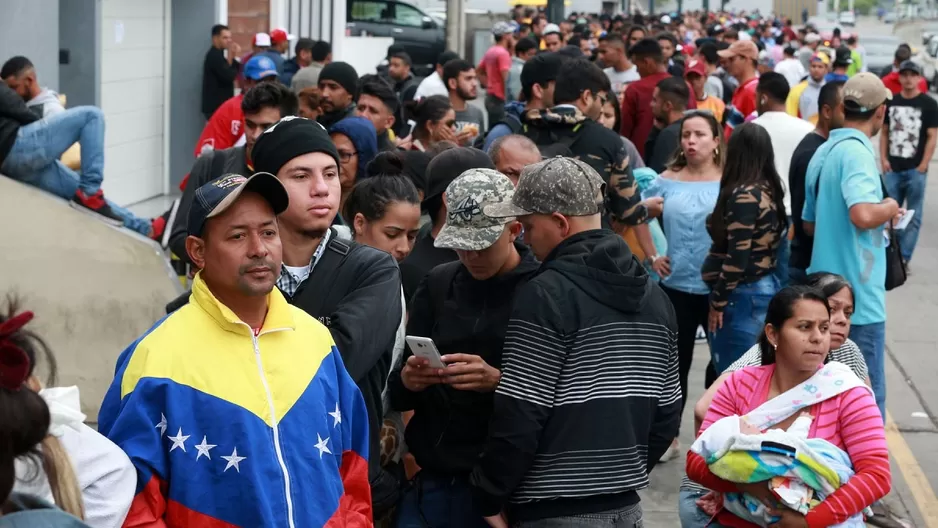 Venezolanos en el Perú. Foto: Andina