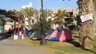 Migrantes indocumentados acampan en parques de Tacna