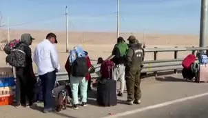 Migrantes indocumentados se retiran en caravana hacia Chile tras ingreso irregular por Tacna. Video: Canal N