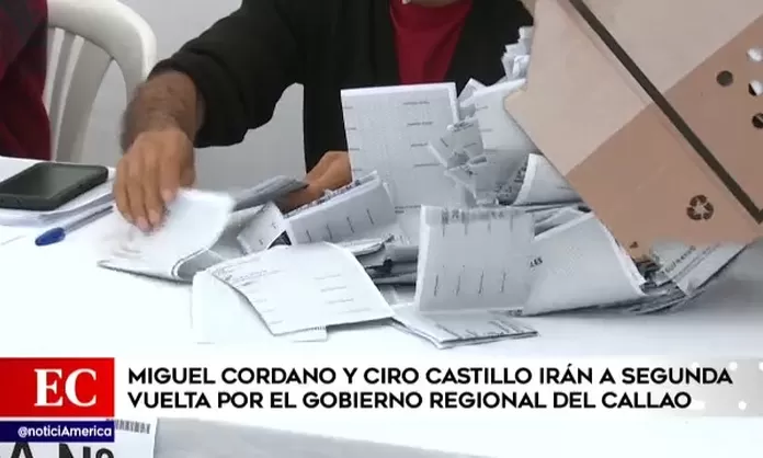 Miguel Cordano y Ciro Castillo ir n a segunda vuelta por el gobierno regional del Callao