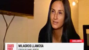 Milagros Llamosa, viuda de Daniel Peredo