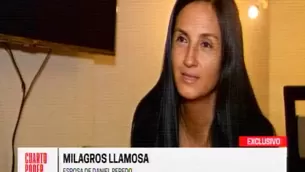 Milagros Llamosa, viuda de Daniel Peredo