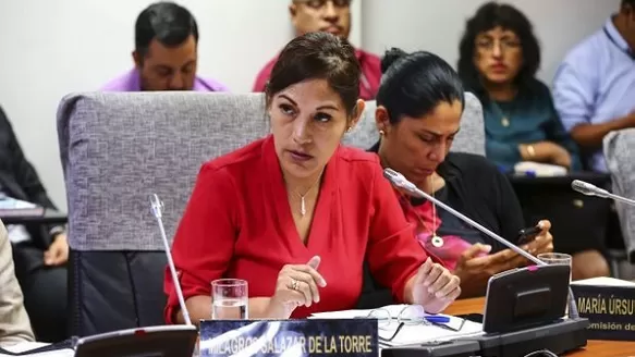 Milagros Salazar se refirió a la comisión de Ética del Congreso. Foto: El Comercio