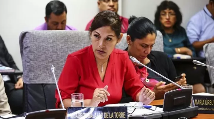 Milagros Salazar se refirió a la comisión de Ética del Congreso. Foto: El Comercio Milagros Salazar se refirió a la comisión de Ética del Congreso. Foto: El Comercio