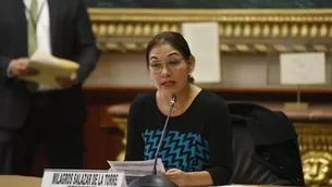 Milagros Salazar se refirió a la Comisión de Venecia. Video: Canal N / Foto: El Comercio