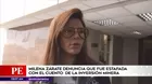 Milena Zárate denuncia ser estafada con cuento de inversión minera