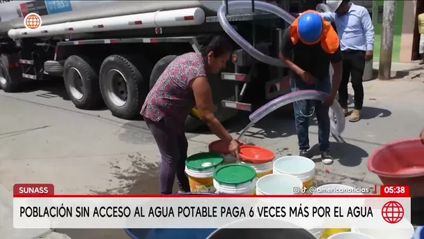 Miles de familias en Lima pagan seis veces más por el agua. Foto: América Noticias