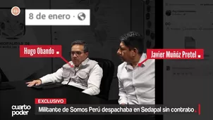 El presidente de Sedapal permitió que un afiliado a Somos Perú y visitante de José Jerí, participara en reuniones sin cargo ni contrato. Luego recibió una orden de servicio por S/ 20 mil. Video: Cuarto Poder