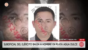 Militar balea a hombre en Playa Agua Dulce de Chorrillos. Foto y video: América Noticias
