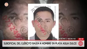 Militar balea a hombre en Playa Agua Dulce de Chorrillos. Foto y video: América Noticias