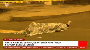 Militar en retiro abate a presunto ladrón en Villa María del Triunfo. Foto y video: América Noticias