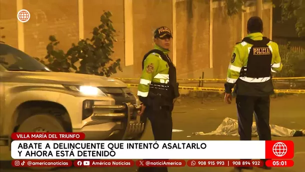 Militar en retiro abate a presunto ladrón en Villa María del Triunfo. Foto: América Noticias