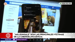 Millennials son las principales víctimas de la ciberdelincuencia. Foto y video: América Noticias