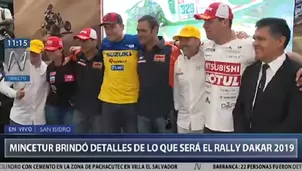 Presentaron el Rally Dakar 2019 que se correrá en Perú. Foto: Canal N