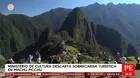 Mincul descarta sobrecarga turística en Machu Picchu