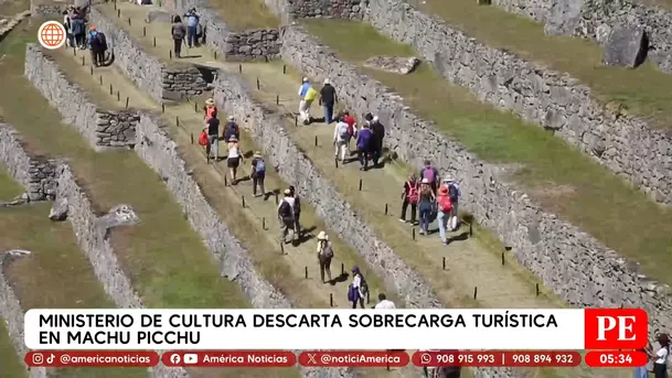 Ministerio de Cultura descarta sobrecarga turística en Machu Picchu. Foto: América Noticias