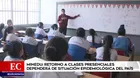 Minedu: Retorno a clases presenciales dependerá de la situación sanitaria del país