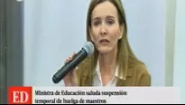 Ministra de Educación, Marilú Martens.