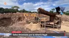 Minería ilegal destruye zonas de Huánuco y Ucayali sin control
