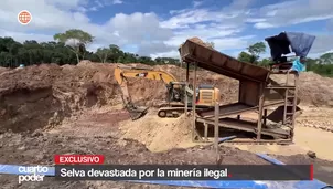 Minería ilegal avanza en Huánuco y Ucayali. Equipos de la Fiscalía y la Marina detectaron maquinaria, dragas y campamentos. Video: Cuarto Poder