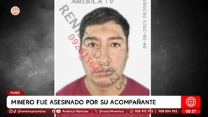 Minero fue asesinado por su acompañante en Puno. Foto y video: América Noticias