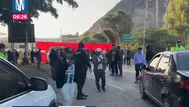 Mineros informales continúan bloqueando la Panamericana Sur