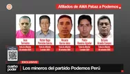 Los mineros del partido Podemos Perú